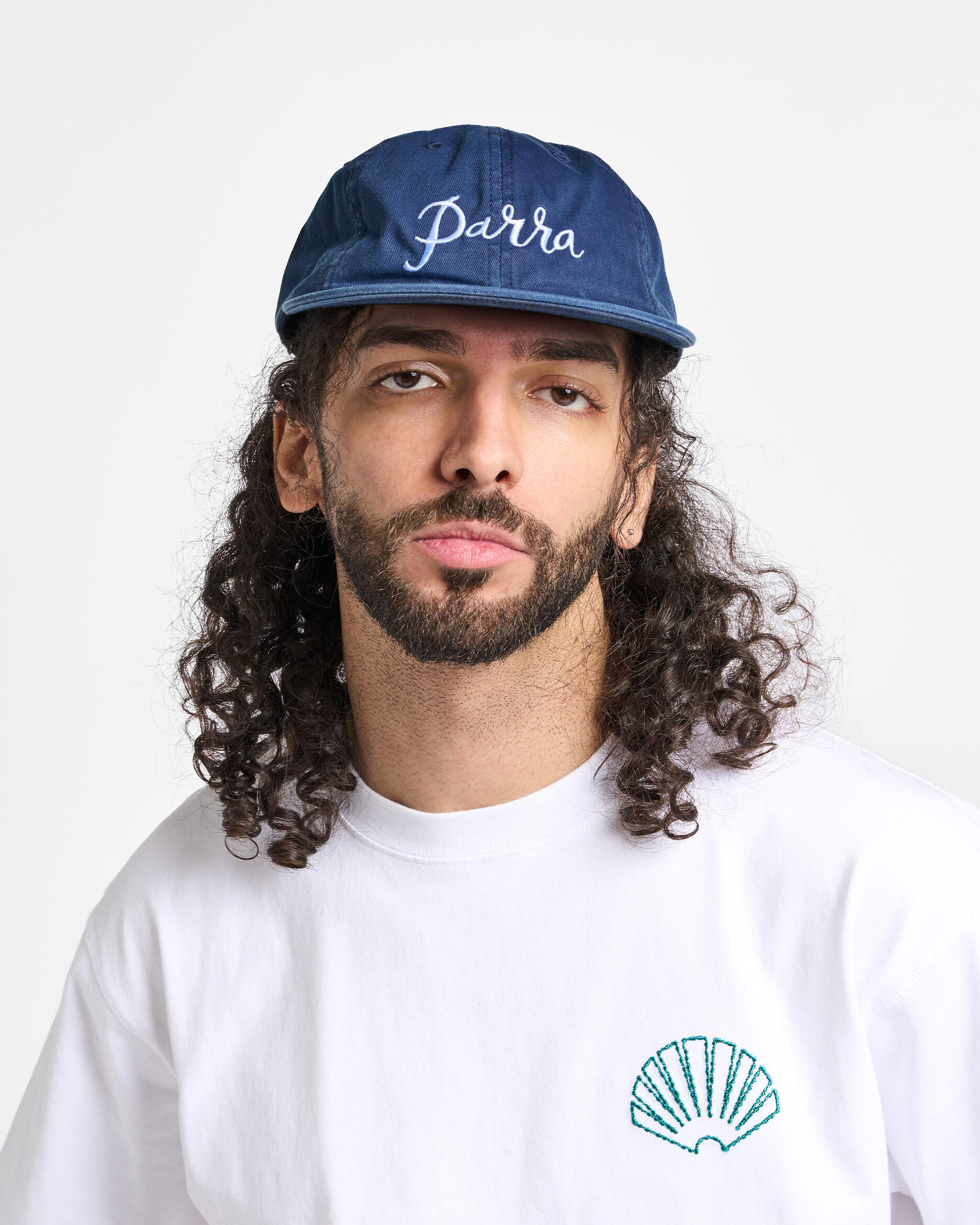 by Parra Scripted 6 panel hat ブルー　OVY 53160-02_108d80d6-cec8-4291- 帽子